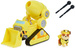 Paw Patrol Rubble Deluxe Bulldozer Buddel Bulldozer Baufahrzeug mit Raketenwerfer + Figur Die Movie der Kinofilm