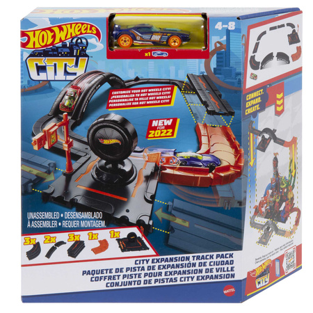 Hot Wheels City Car Track Erweiterungsset + Auto
