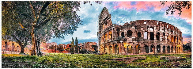 Trefl Puzzle Panorama 1000 Elemente Kolosseum am Morgen