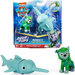 Paw Patrol Aqua Pups kleines Figurenset Rocky und der Sägefisch Sägefisch mit beweglichem Kopf