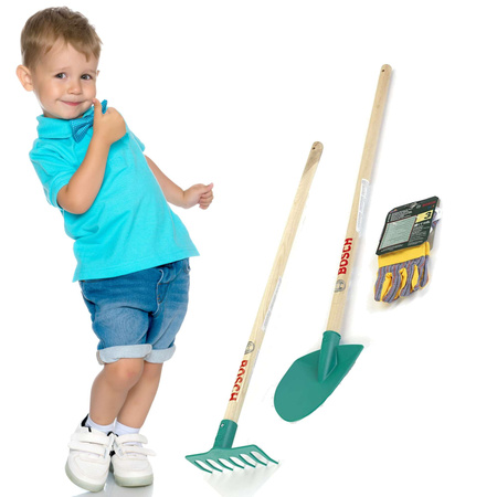 Klein 2712 Bosch Garten-Set Harke Schaufel