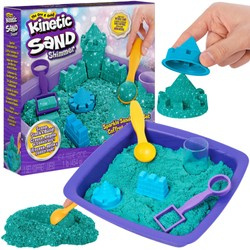 Spin Master Kinetic Sand Shimmer Glitzerset türkis