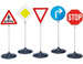 Verkehrszeichen groß 5-teiliges Lernset für Kinder Klein 2980