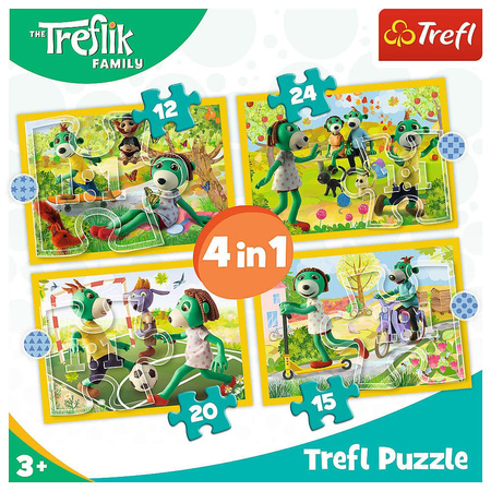 Trefl Puzzle 4in1 Der gemeinsame Spaß der Trefliks