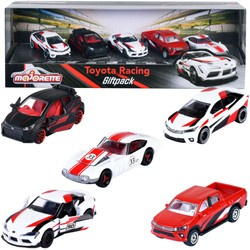 Satz von 5 Fahrzeugen Toyota Racing Supra Corolla GT Sportwagen