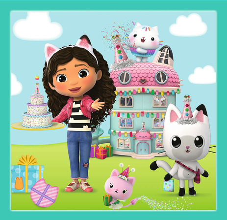 Trefl Puzzle 3in1 Activity Gabi Katzenhaus 106 Elemente