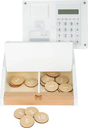 Hölzerne fiskalische Registrierkasse mit Taschenrechner Small Foot