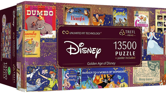Puzzle Trefl 13500 Goldenes Zeitalter von Disney UFT 