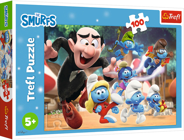 Puzzle 100 Schlümpfe von Papa Schlumpf Trefl Die Schlümpfe Trefl 5+