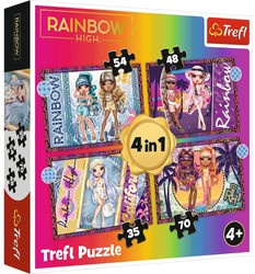Puzzle 4in1 Modne Puppen Rainbow High 207 Teile