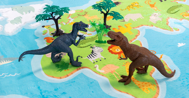 Savage Satz von Dinosaurier-Figuren in einem Behälter 55 Stück