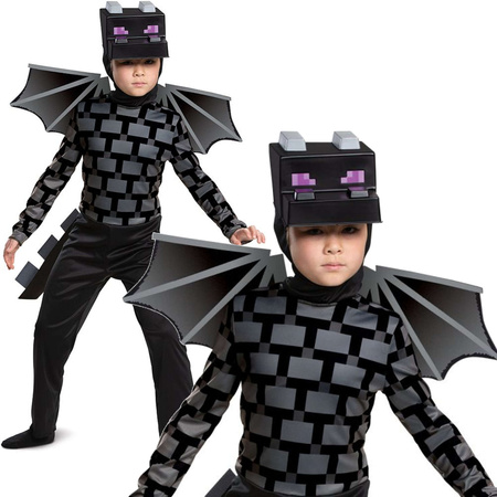 Minecraft Halloween Kostüm, Faschingskostüm Ender Dragon Borderlands 127-136 cm (7-8 Jahre)