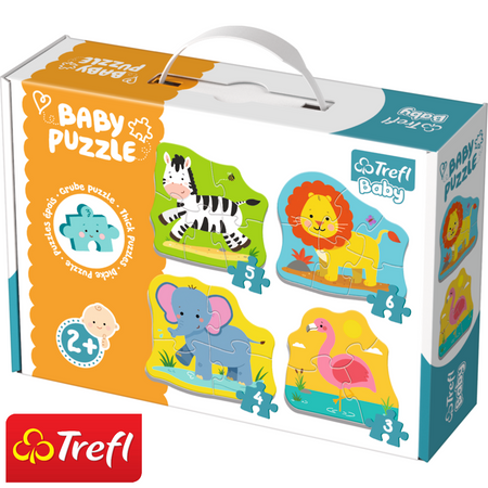 Trefl Baby Classic Dickes Puzzle Tiere Safari