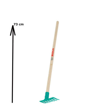 Bosch Harke mit Holzgriff für Kinder Klein 2718