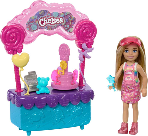Barbie Chelsea blonde Puppe Lutscher Stand Set