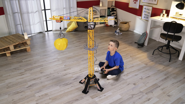 Dickie Construction Großer lenkbarer Kran 120 cm Mega Crane