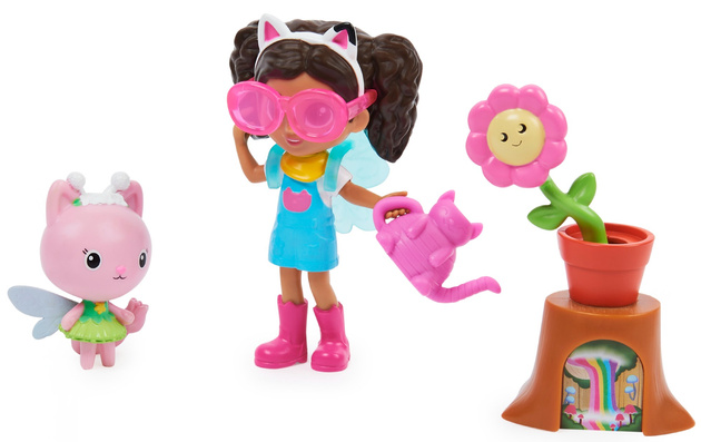 Gabby's Dollhouse bewegliche Figur Gabi Fairy Garden und Zubehör Spin Master