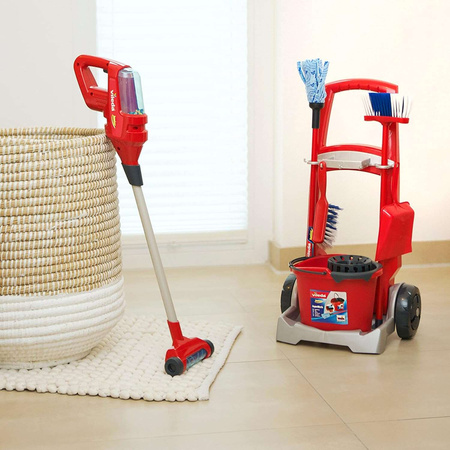 Reinigungswagen mit aufrechtem Staubsauger Vileda für Kinder Klein