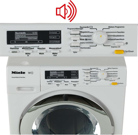 Miele-Waschmaschine für Wasser rotierende Trommel + Sound Klein