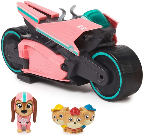 Paw Patrol The Mighty Kinofilm Liberty Transforming Vehicle und Poms Junior Patrollers Figuren