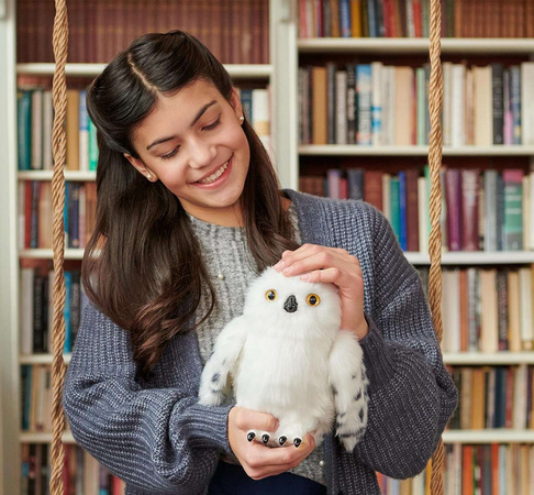 Harry Potter Hedwig Interaktive weiße Eule mit Buchstaben + Zubehör Sound Moving 5+