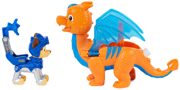 Paw Patrol Rescue Knights Knights 2 Figuren Chase und Draco Drache