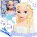 Deluxe Princess Disney großen Kopf Styling und Kämmen Puppe Elsa Die Eiskönigin +Zubehör