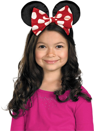 Minnie Mouse Ears Haarband mit Schleife Ohren Stirnband Kinder Kostüm Zubehör