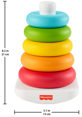 Fisher-Price bunte Pyramide 6 Elemente EKO