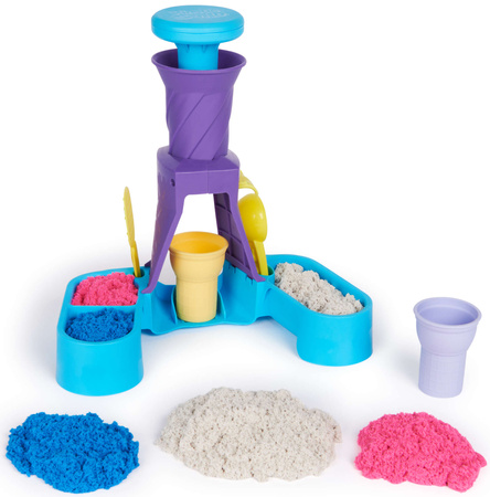 Kinetic Sand kinetischer Sand Eiscreme Set Soft Serve Station + Zubehör