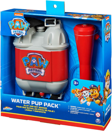 Paw Patrol verstellbarer Wasserrucksack mit Wasserpumpenpistole Water Pup Pack