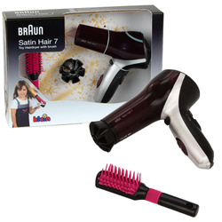 Kleines Set Luftfön mit Haarbürste für Kinder Braun 3+ Klein