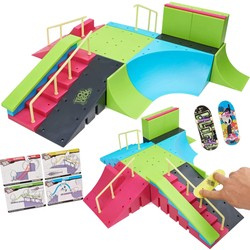 Fingerboard Ramp Neon Mega Park Invasion Skatepark + 4 Trickkarten