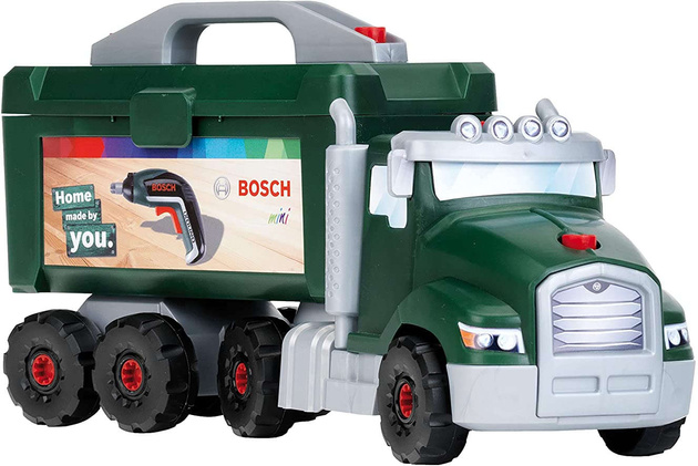 Großer Truck zum Drehen mit Bosch-Schraubendreher