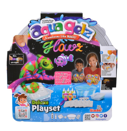 Aqua Gelz Großes Kreativ-Set Deluxe leuchtet im Dunkeln