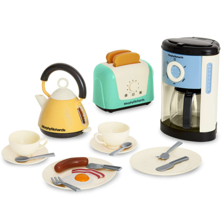Casdon Frühstücks Set Morphy Richards Wasserkocher Kaffeemaschine Spielfutter