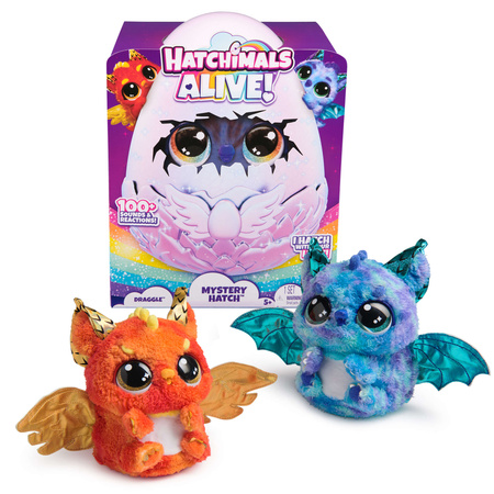 Hatchimals Alive Mystery Hatch Draggle- Magisches Überraschungsei mit Licht und Sound