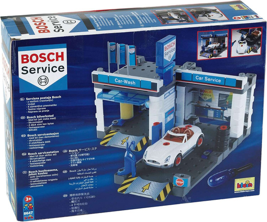KLEIN Service Station Garage BOSCH mit Auto