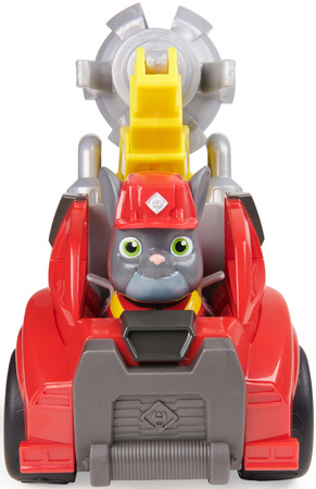Paw Patrol Rubble Charger Baufahrzeug Roter Heppo Grabber mit Figur 6cm