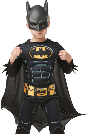 DC Comics Batman Karnevalskostüm schwarz Verkleidung 110-116 cm (5-6 Jahre)