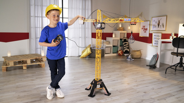 Dickie Construction Großer lenkbarer Kran 120 cm Mega Crane