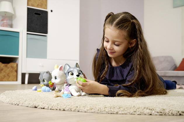 Pamper Petz Husky Hund aus der Windelbande 20 cm + Zubehör