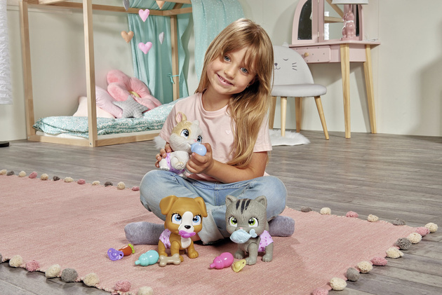 Pamper Petz Interactive Rabbit von der Windelbande macht Pipi + Acc.