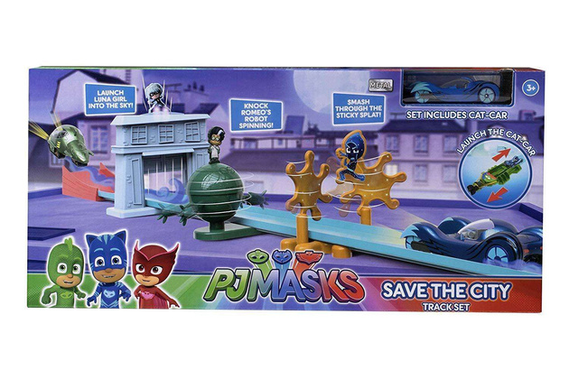 HTI 1416571 PJ Masks – Pyjamahelden Rettet die Stadt Rennstrecke
