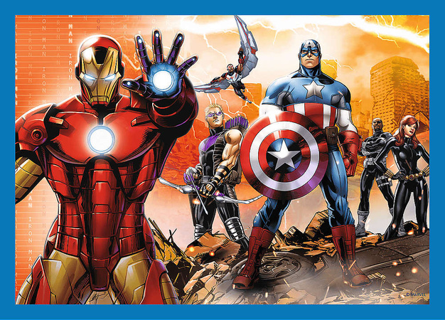 Trefl Puzzle 4in1 Marvel Brave Avengers
