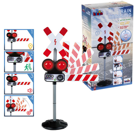 Straßenschild Bahnübergang Verkehr lernen Ampel Klein Licht und Ton