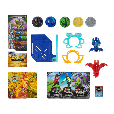 Bakugan Battle Pack Special Attack Nillious und Mantid + Bruiser Octogan Trox Figuren