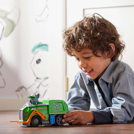 Paw Patrol 2-in-1 Rocky's Müllwagen mit Öko-Figur