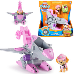 Paw Patrol Dino Rescue Skye Figur + Jet-Fahrzeug + Dinosaurier