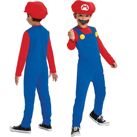 Super Mario Karnevalskostüm 127-136 cm 7-8 Jahre alt